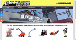 Desktop Screenshot of bulldogequipmentrentals.com